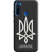 Черный чехол BoxFace Xiaomi Redmi Note 8T Тризуб монограмма ukraine