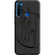 Черный чехол BoxFace Xiaomi Redmi Note 8T Horse