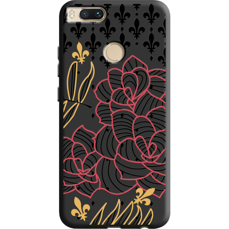 Черный чехол BoxFace Xiaomi Mi 5X / A1 FranceFlowers