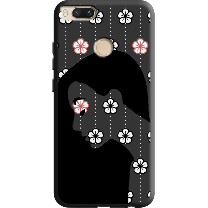 Черный чехол BoxFace Xiaomi Mi 5X / A1 Flower Hair