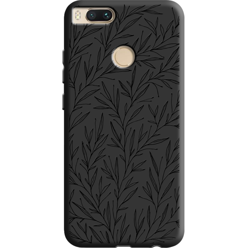Черный чехол BoxFace Xiaomi Mi 5X / A1 Leaves
