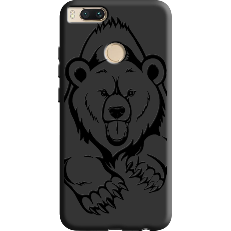 Черный чехол BoxFace Xiaomi Mi 5X / A1 Grizzly Bear