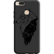 Черный чехол BoxFace Xiaomi Mi 5X / A1 Wolf and Raven
