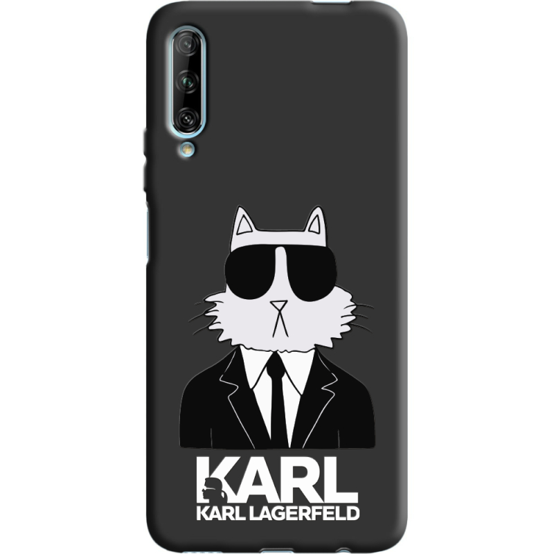 Черный чехол BoxFace Huawei P Smart Pro Cat in Black