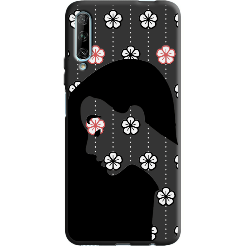 Черный чехол BoxFace Huawei P Smart Pro Flower Hair