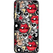 Черный чехол BoxFace Huawei P Smart Pro Rock Graffiti