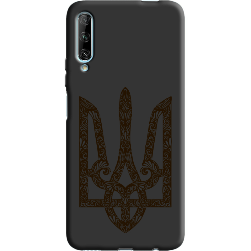 Черный чехол BoxFace Huawei P Smart Pro Ukrainian Trident