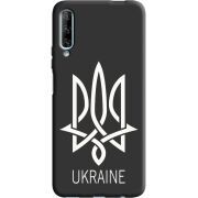 Черный чехол BoxFace Huawei P Smart Pro Тризуб монограмма ukraine