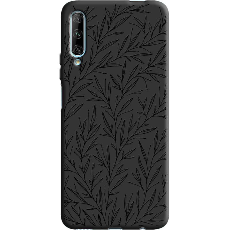 Черный чехол BoxFace Huawei P Smart Pro Leaves