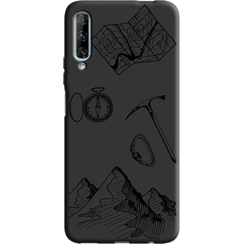 Черный чехол BoxFace Huawei P Smart Pro Mountains