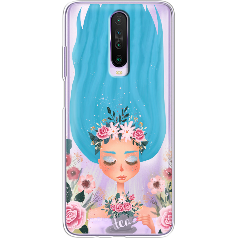 Прозрачный чехол BoxFace Xiaomi Poco X2 Blue Hair