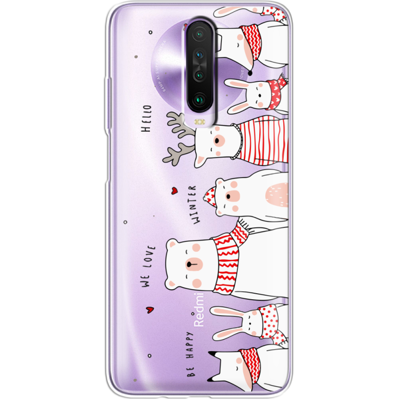 Прозрачный чехол BoxFace Xiaomi Poco X2 The Friendly Beasts