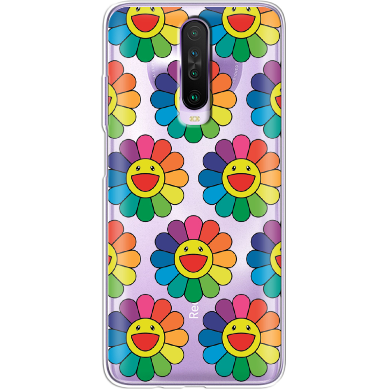 Прозрачный чехол BoxFace Xiaomi Poco X2 Hippie Flowers