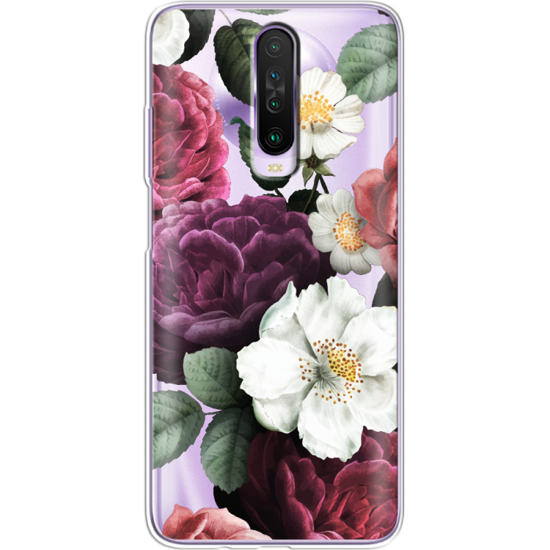 Прозрачный чехол BoxFace Xiaomi Poco X2 Floral Dark Dreams