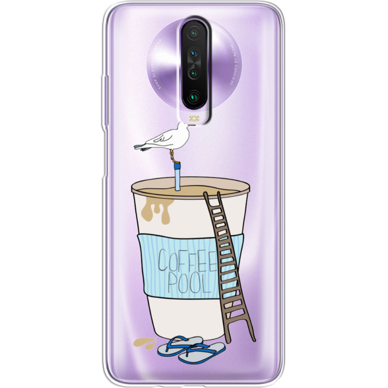 Прозрачный чехол BoxFace Xiaomi Poco X2 Segull in Cofee Pool