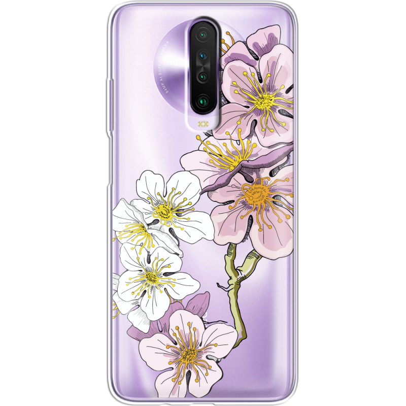 Прозрачный чехол BoxFace Xiaomi Poco X2 Cherry Blossom