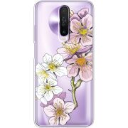 Прозрачный чехол BoxFace Xiaomi Poco X2 Cherry Blossom