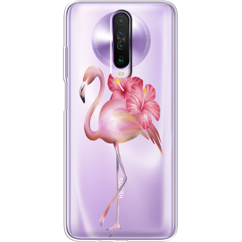 Прозрачный чехол BoxFace Xiaomi Poco X2 Floral Flamingo