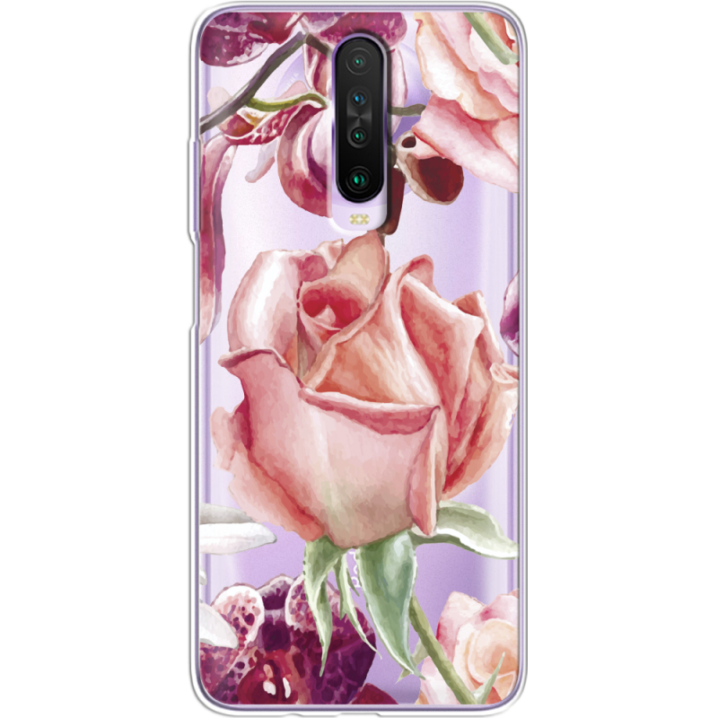 Прозрачный чехол BoxFace Xiaomi Poco X2 Rose