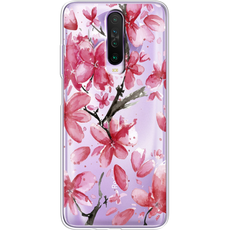 Прозрачный чехол BoxFace Xiaomi Poco X2 Pink Magnolia
