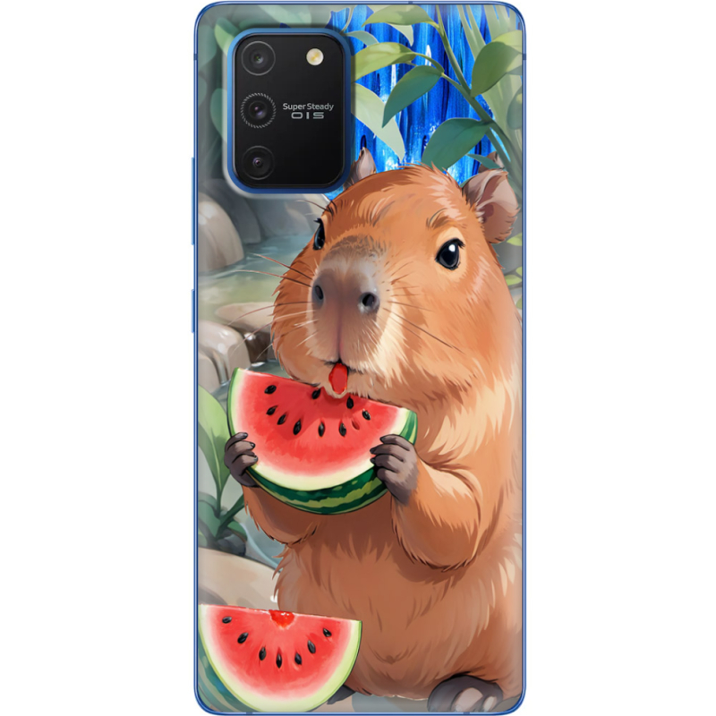 Чехол Uprint Samsung G770 Galaxy S10 Lite Капібара з кавуном