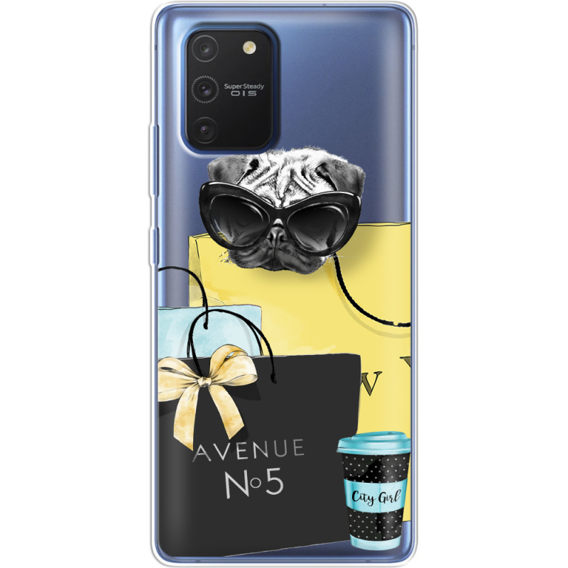 Прозрачный чехол BoxFace Samsung G770 Galaxy S10 Lite Fashion Pug