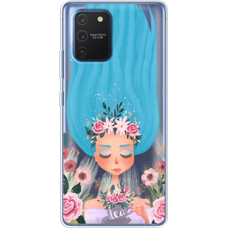 Прозрачный чехол BoxFace Samsung G770 Galaxy S10 Lite Blue Hair