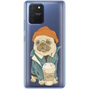 Прозрачный чехол BoxFace Samsung G770 Galaxy S10 Lite Dog Coffeeman