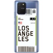 Прозрачный чехол BoxFace Samsung G770 Galaxy S10 Lite Ticket Los Angeles