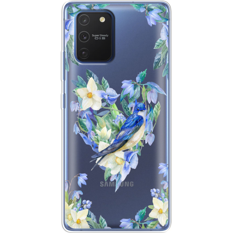 Прозрачный чехол BoxFace Samsung G770 Galaxy S10 Lite Spring Bird