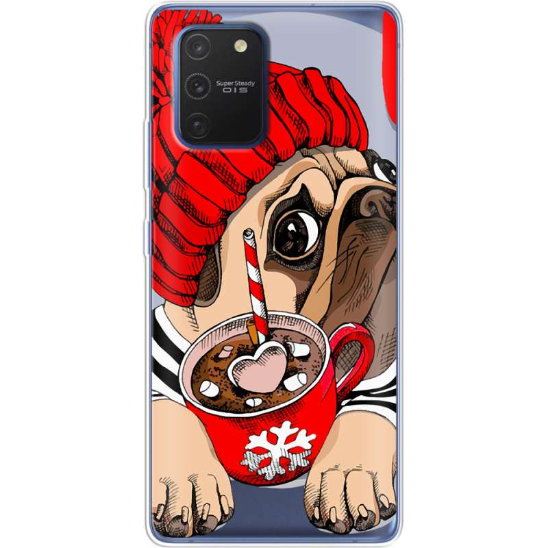 Прозрачный чехол BoxFace Samsung G770 Galaxy S10 Lite Winter Puggy