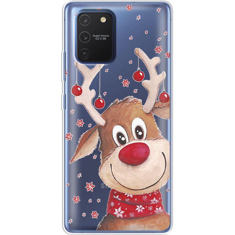 Прозрачный чехол BoxFace Samsung G770 Galaxy S10 Lite Winter Deer