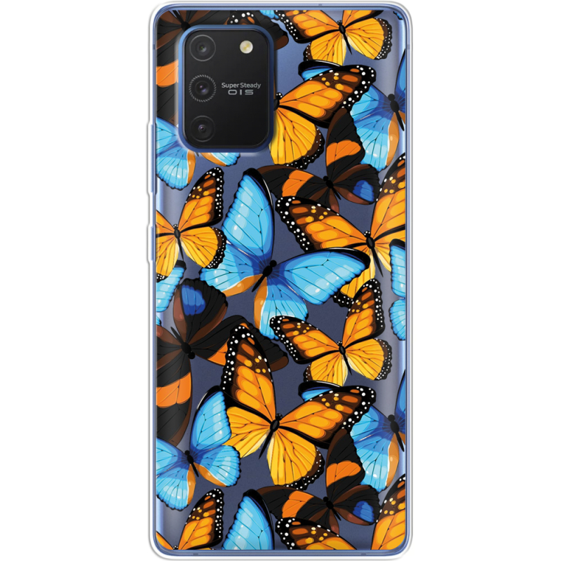 Прозрачный чехол BoxFace Samsung G770 Galaxy S10 Lite Butterfly Morpho