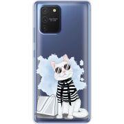 Прозрачный чехол BoxFace Samsung G770 Galaxy S10 Lite Cat Style