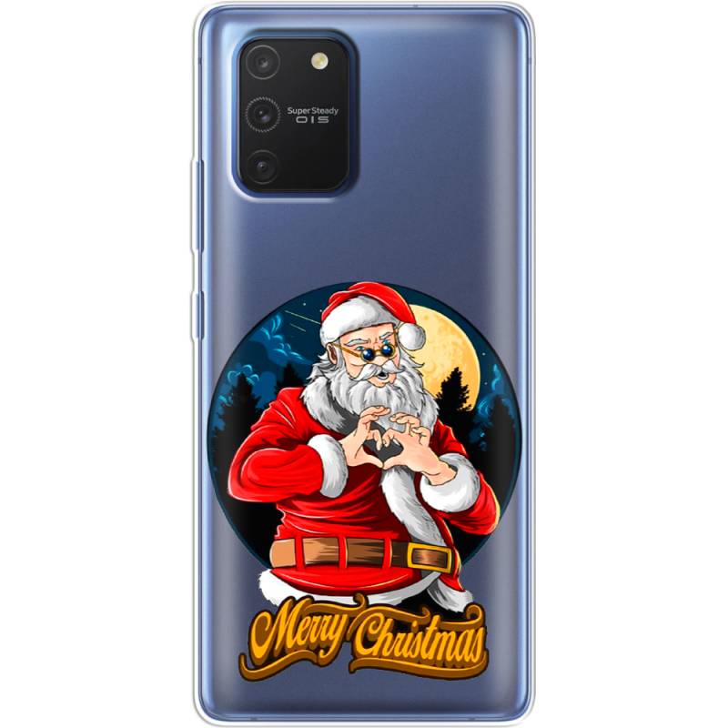 Прозрачный чехол BoxFace Samsung G770 Galaxy S10 Lite Cool Santa