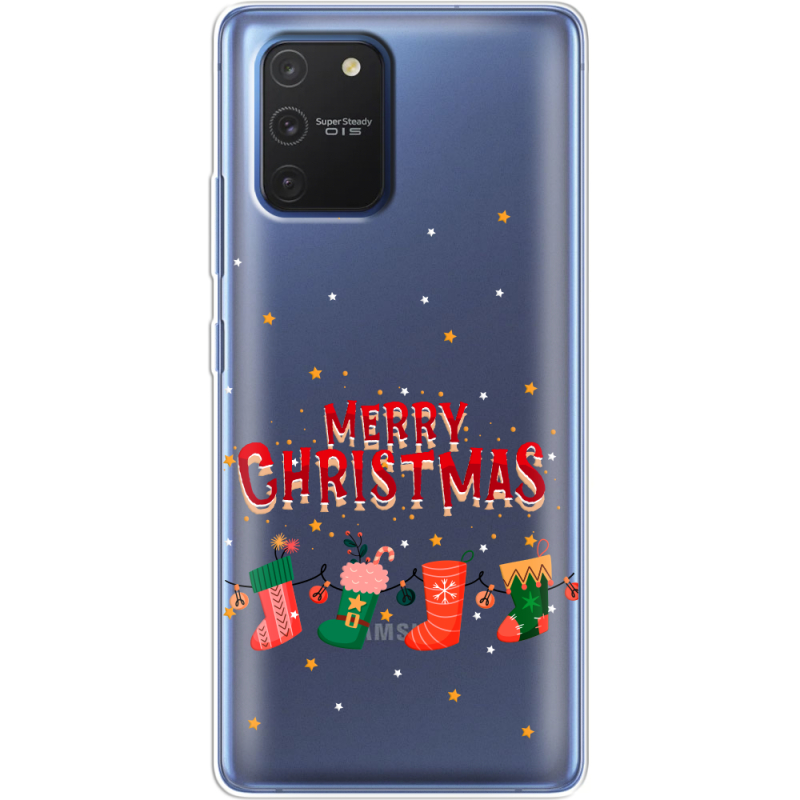 Прозрачный чехол BoxFace Samsung G770 Galaxy S10 Lite Merry Christmas
