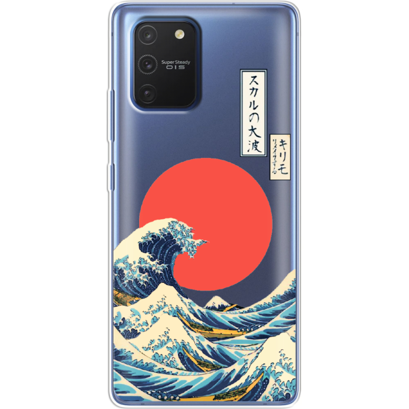 Прозрачный чехол BoxFace Samsung G770 Galaxy S10 Lite Большая волна в Канагаве