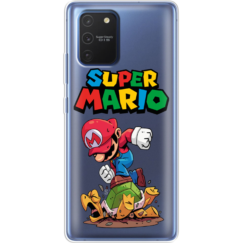 Прозрачный чехол BoxFace Samsung G770 Galaxy S10 Lite Super Mario