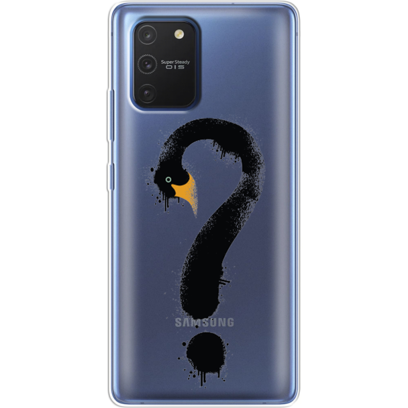 Прозрачный чехол BoxFace Samsung G770 Galaxy S10 Lite Swan question