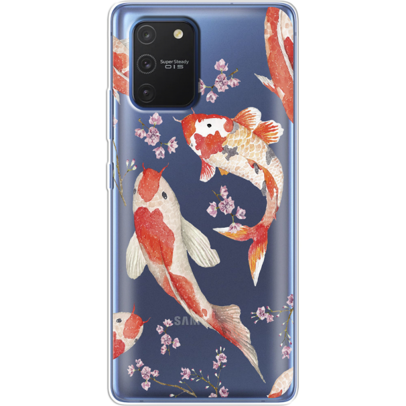 Прозрачный чехол BoxFace Samsung G770 Galaxy S10 Lite Japanese Koi Fish