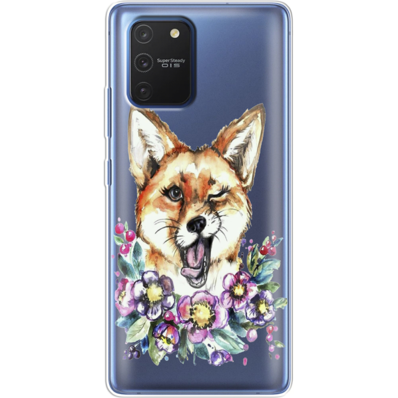 Прозрачный чехол BoxFace Samsung G770 Galaxy S10 Lite Winking Fox