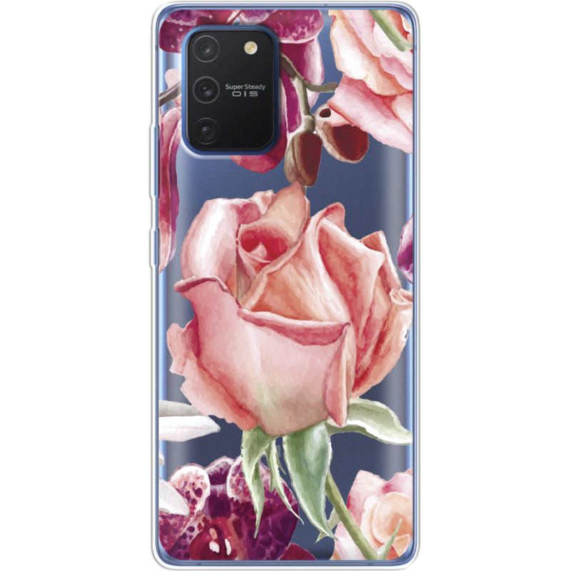 Прозрачный чехол BoxFace Samsung G770 Galaxy S10 Lite Rose