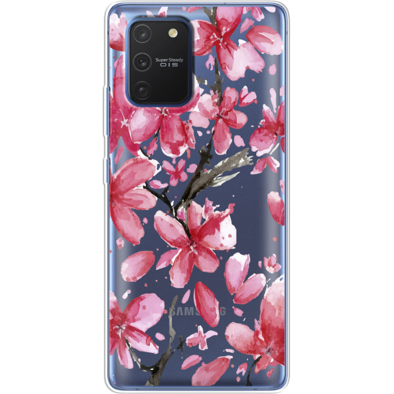 Прозрачный чехол BoxFace Samsung G770 Galaxy S10 Lite Pink Magnolia