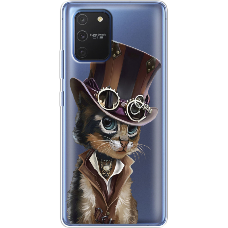 Прозрачный чехол BoxFace Samsung G770 Galaxy S10 Lite Steampunk Cat