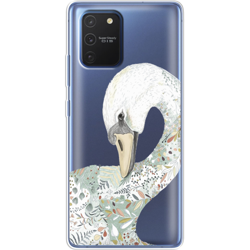 Прозрачный чехол BoxFace Samsung G770 Galaxy S10 Lite Swan