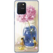 Чехол со стразами Samsung G770 Galaxy S10 Lite Little Boy and Girl