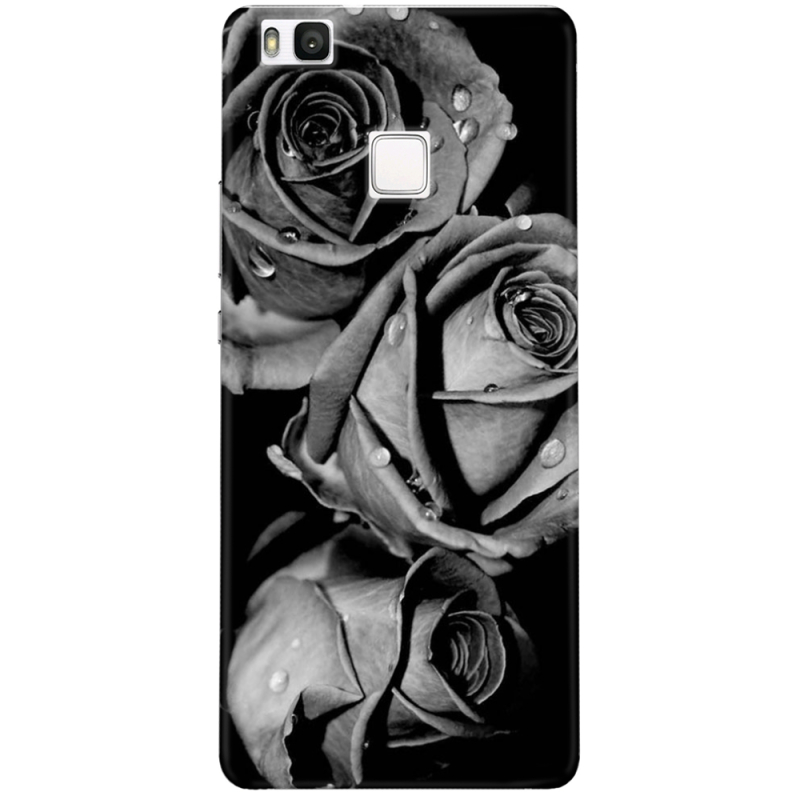 Чехол Uprint Huawei P9 lite Black and White Roses