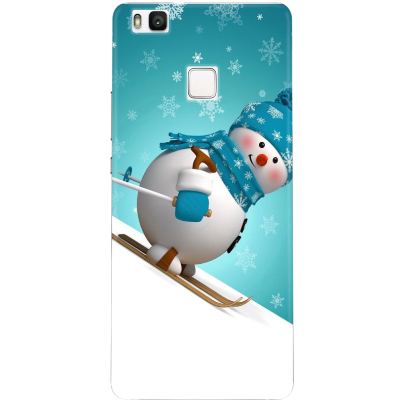 Чехол Uprint Huawei P9 lite Skier Snowman