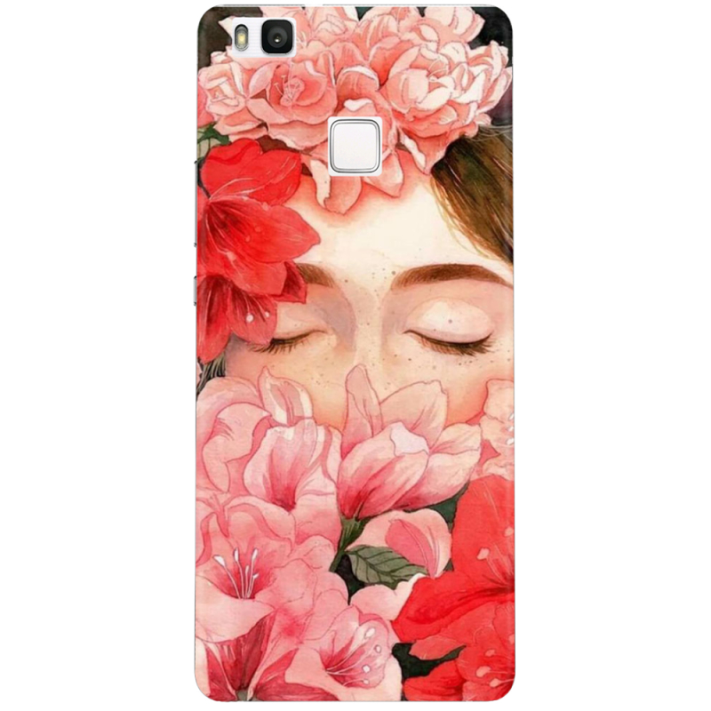 Чехол Uprint Huawei P9 lite Girl in Flowers