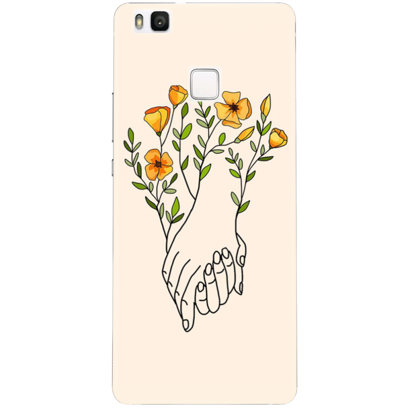 Чехол Uprint Huawei P9 lite Flower Hands